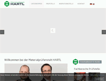 Tablet Screenshot of hartl-mpa.com
